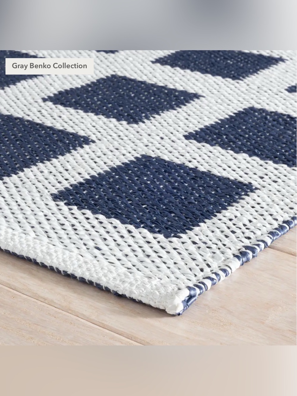 NWT Annie Selke Titto Handwoven Indoor/Outdoor Rug 2 x3 - Picture 5 of 5